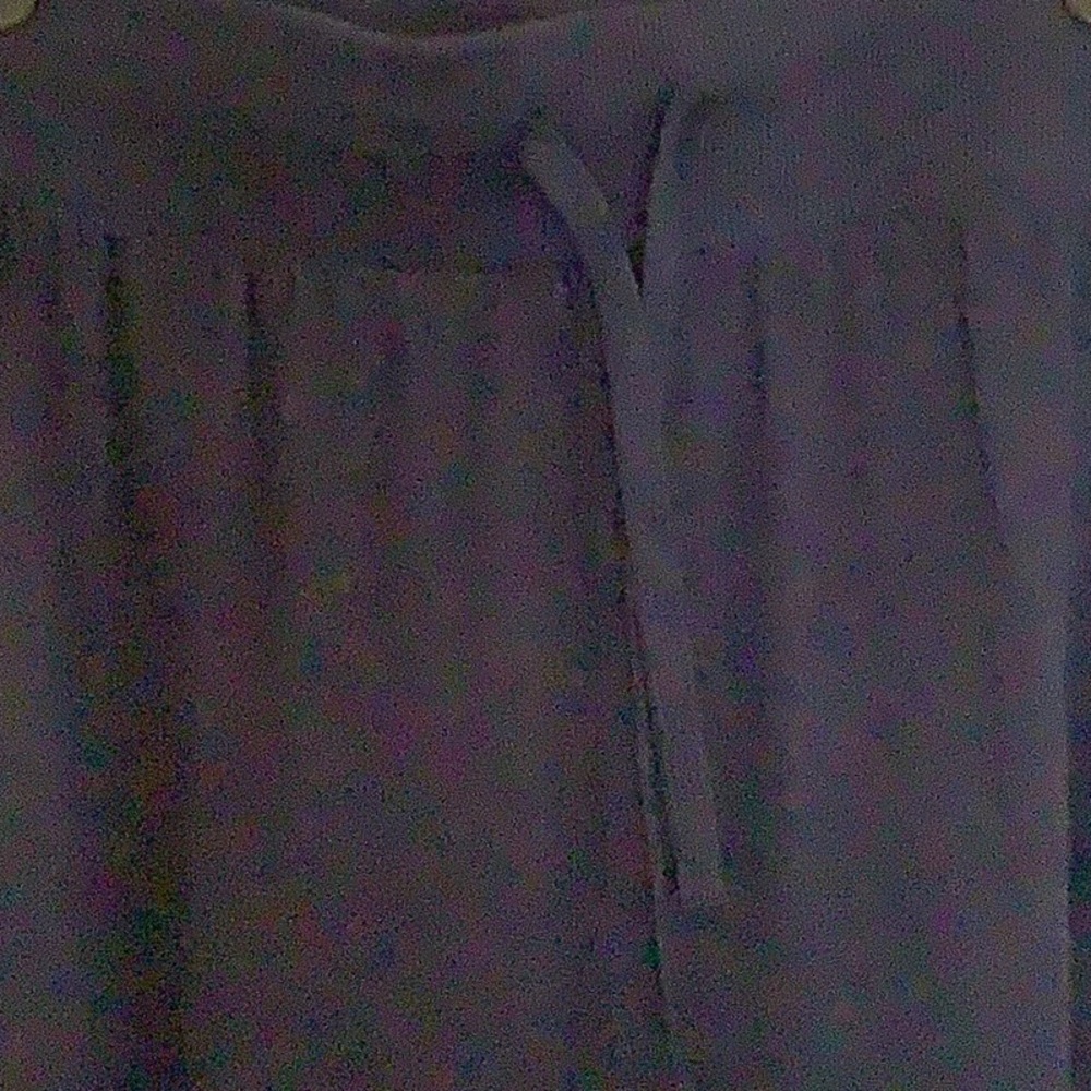 Navy wide leg leisure pants. - Picture 2 of 5